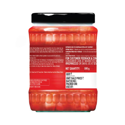 Fabsta Schezwan Extra Hot Chutney, 590 g