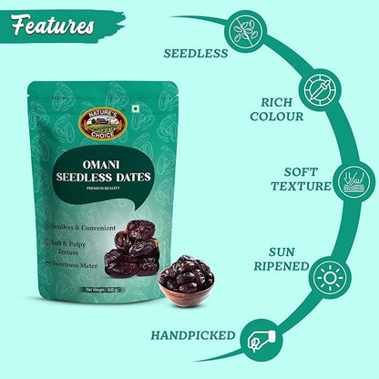 Nature's Choice Omani Seedless Date 500 g