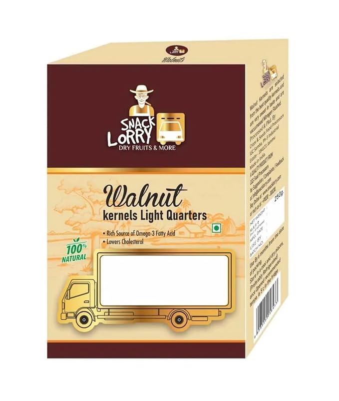 Snacklorry Daily Walnuts Kernels (Brown Brokens) 250 gm