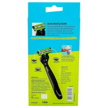 Bombay Shaving Company Sensi Smart 3 Men's Razor Cartridge pack of 2