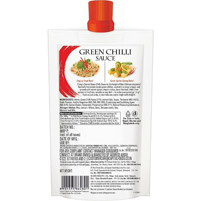 Ching'S Green Chilli Sauce 90 g