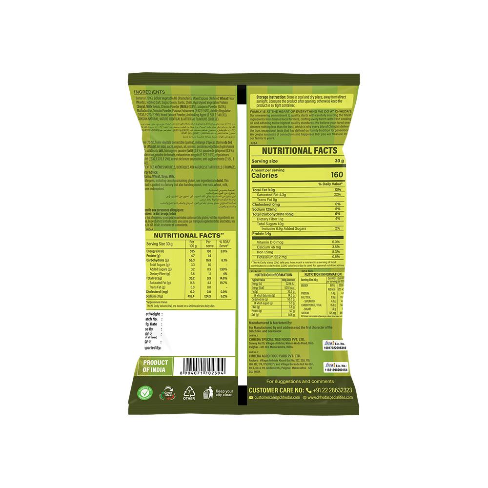 Chheda'S Cheese N Jalapeno Banana Chips 90 g