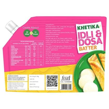 Khetika Fresh Idli Dosa Batter 1kg