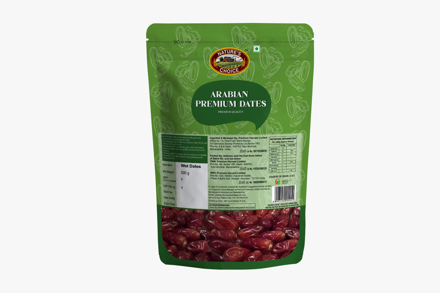 Nature's Choice Arabian Premium Dates 500 gm