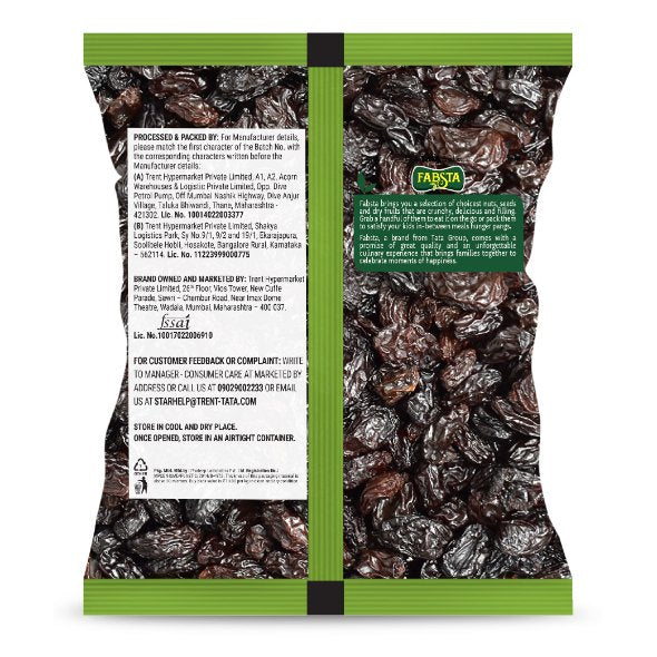 Fabsta Seedless Black Raisins 100 g