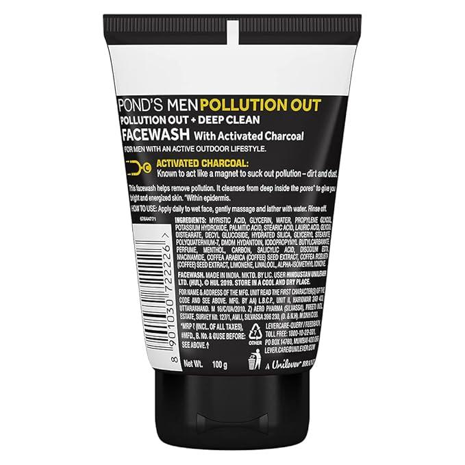 Ponds Mens Pollution Out Face Wash 150 g