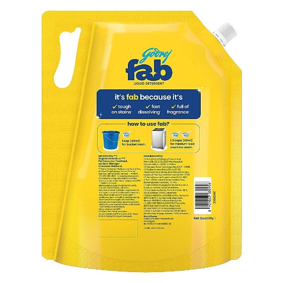 Godrej Fab Liquid Detergent 4 ltr