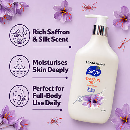 Skye Saffron Silk Body Lotion, 400 ml
