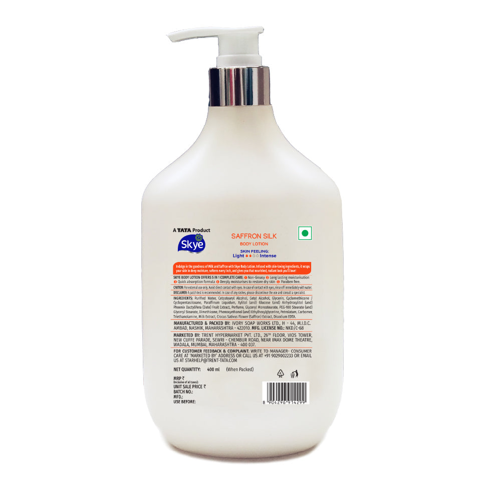 Skye Saffron Silk Body Lotion, 400 ml