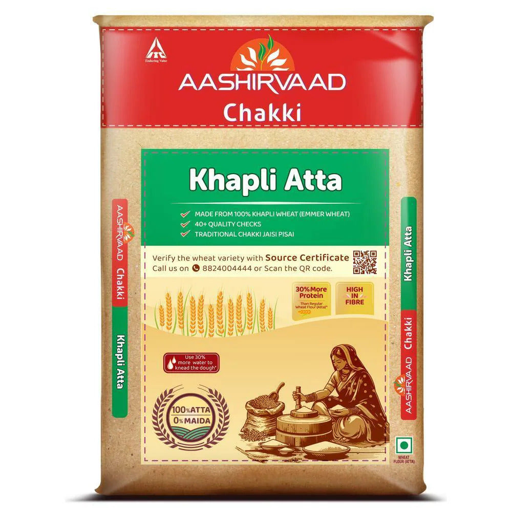 Aashirvaad Chakki Khapli Wheat Atta 1 kg