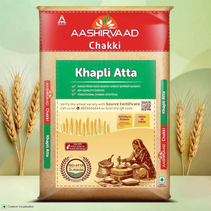 Aashirvaad Chakki Khapli Wheat Atta 1 kg
