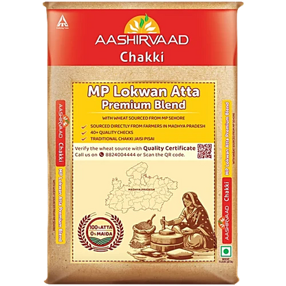Aashirvaad MP Lokwan Atta Premium Blend 5 kg