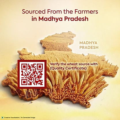 Aashirvaad MP Lokwan Atta Premium Blend 5 kg