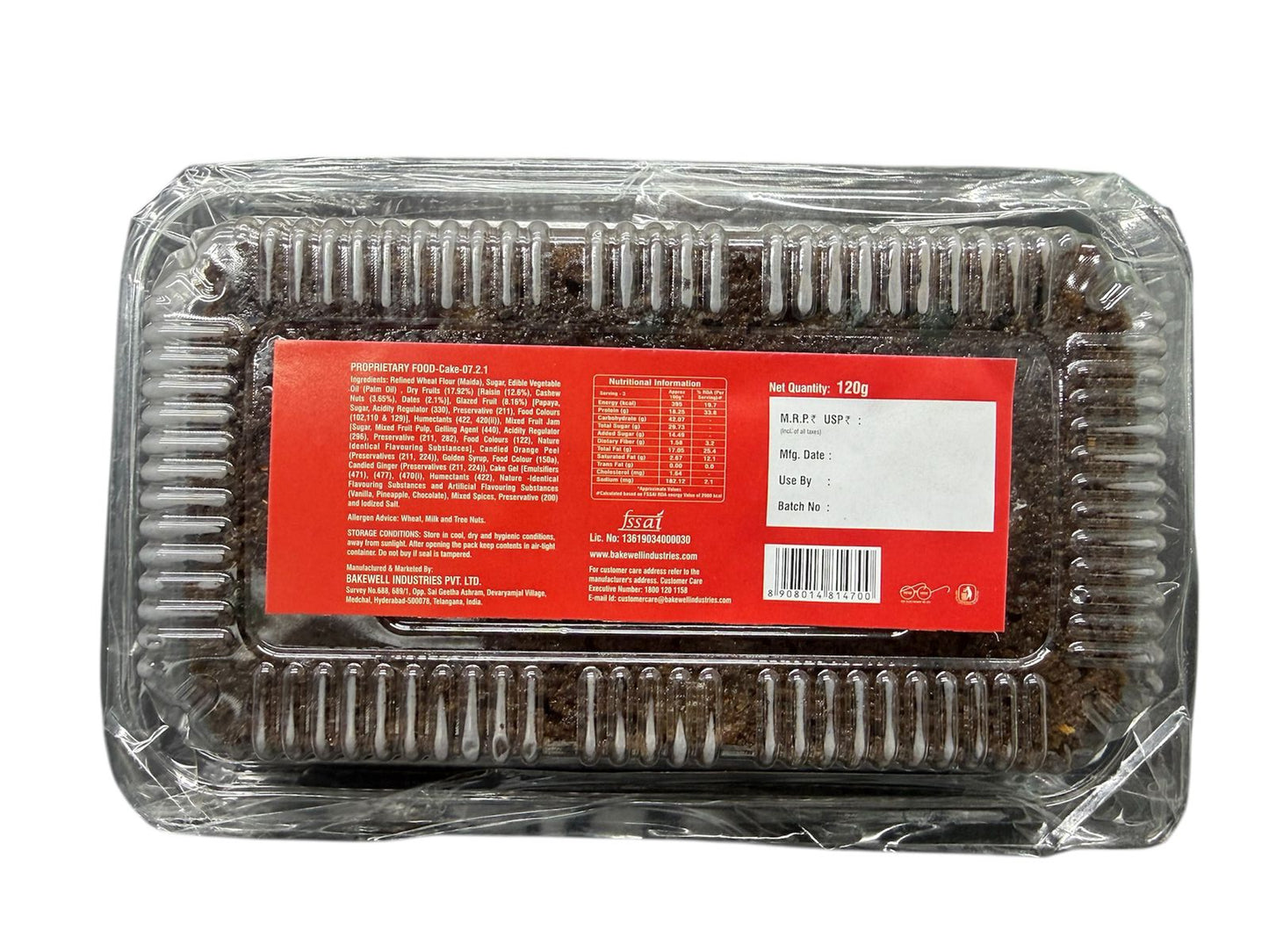 MR BAKEWELL PLUM CAKE 120 GM