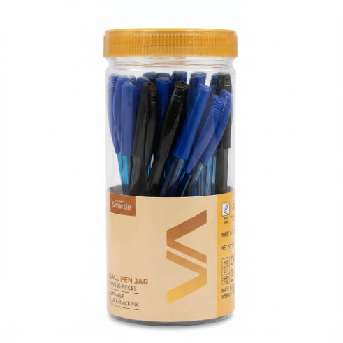 Smartle 20 Blue+5 Black Ball Pen Jar