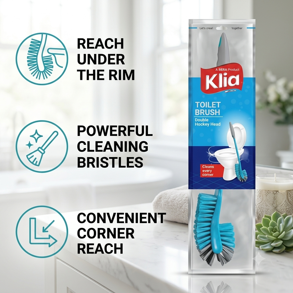 Klia Double Hocket Toilet Brush 1 Pc