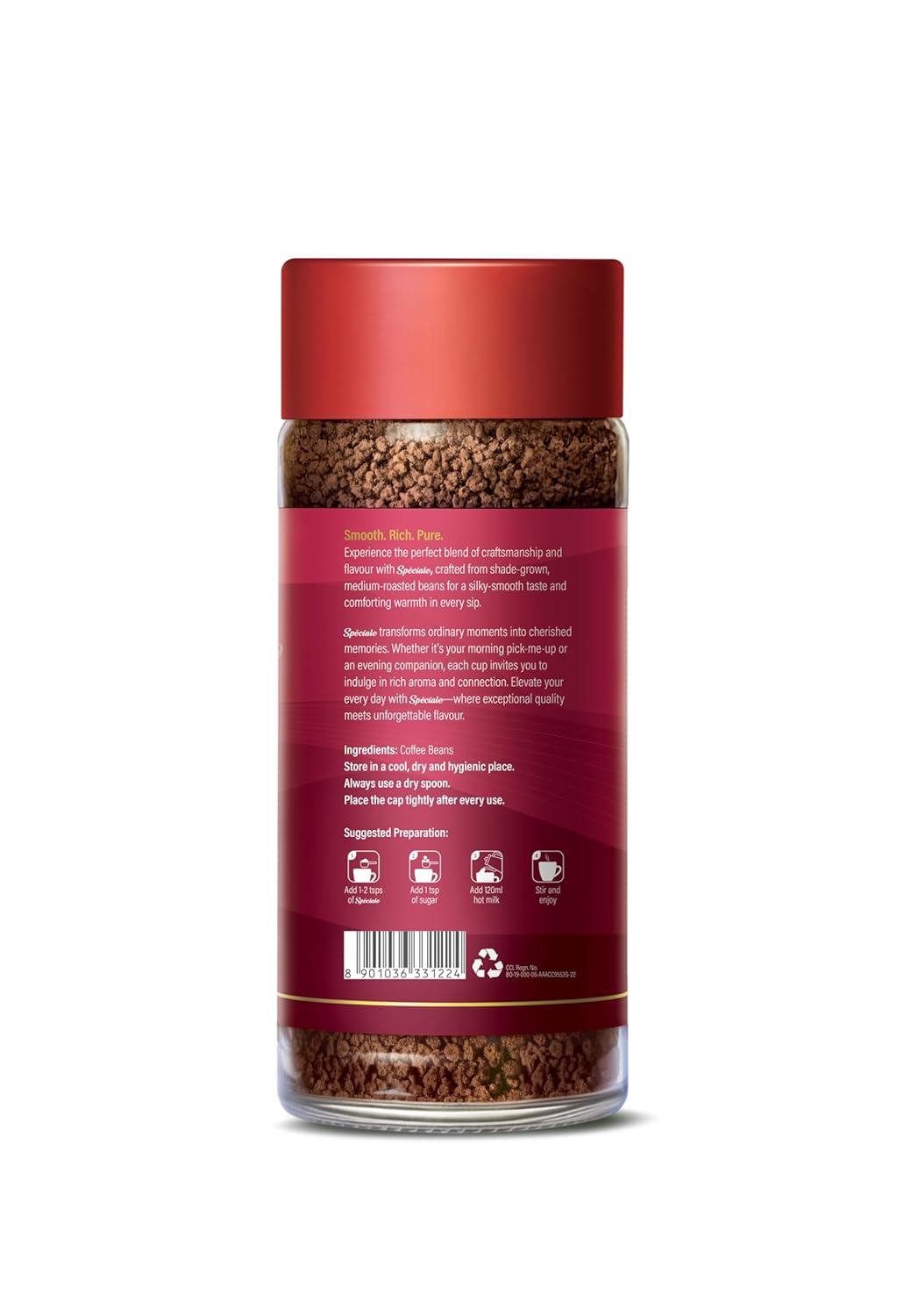 Continental Speciale Instant 100% Pure Coffee Jar 100 gm