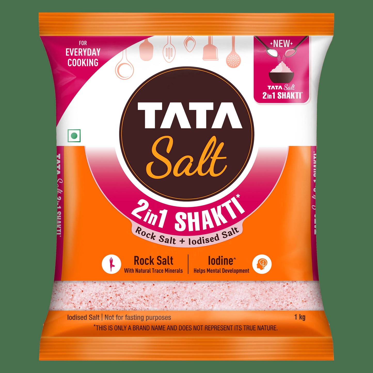 Tata 2 In 1 Rock Salt + Iodised Salt 1 kg