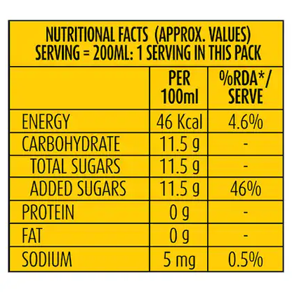 Campa Lemon Flavoured Drink Pet Bottle 200 ml