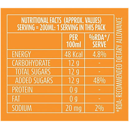 Campa Orange Flavoured Drink Pet Bottle 200 ml
