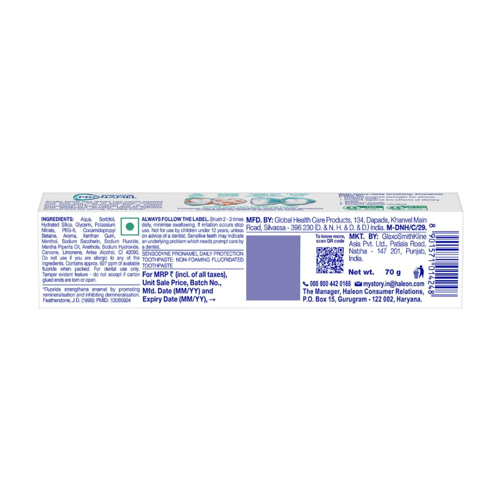 Sensodyne Pronamel Enamel Protection Daily Protection Toothpaste 70 g