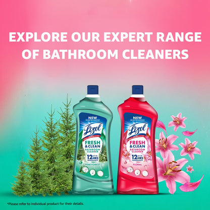 Lizol Fresh & Clean Bathroom Cleaner Floral 1 Ltr