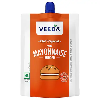 Veeba Chef'S Special Veg Burger Mayonnaise 75 Gm