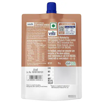 Veeba Veg Barbeque Mayonnaise 75 g