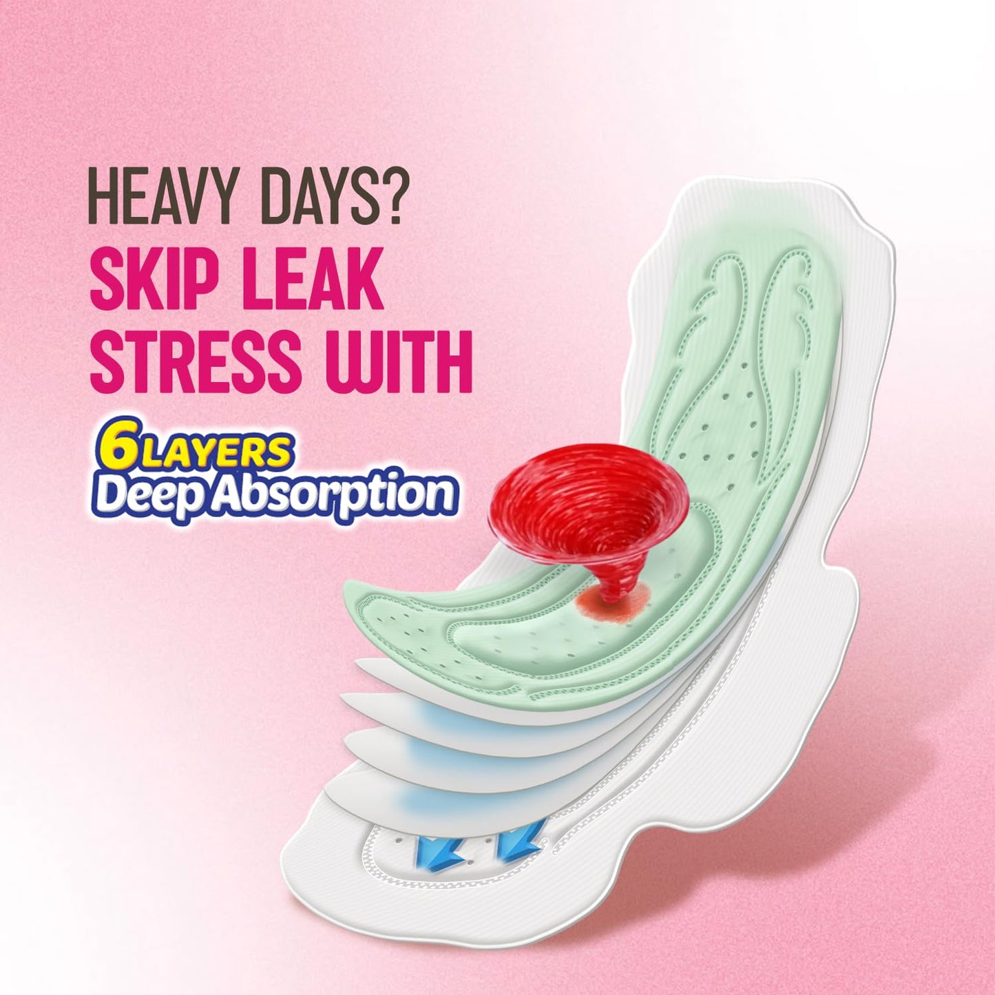 Sofy Antibacterial Sanitary Pad XL pack of 14 pads