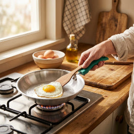 Smartle Triply Fry Pan Colour Handle 24 Cm 1 Pc
