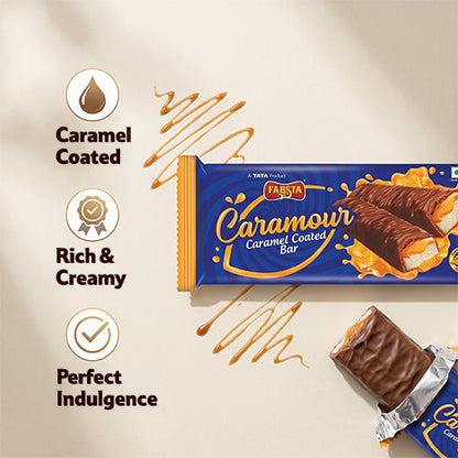 Fabsta Caramour Caramel Coated Bar, 20 g