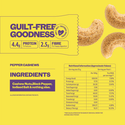 Bolas Pepper Cashews 25 g