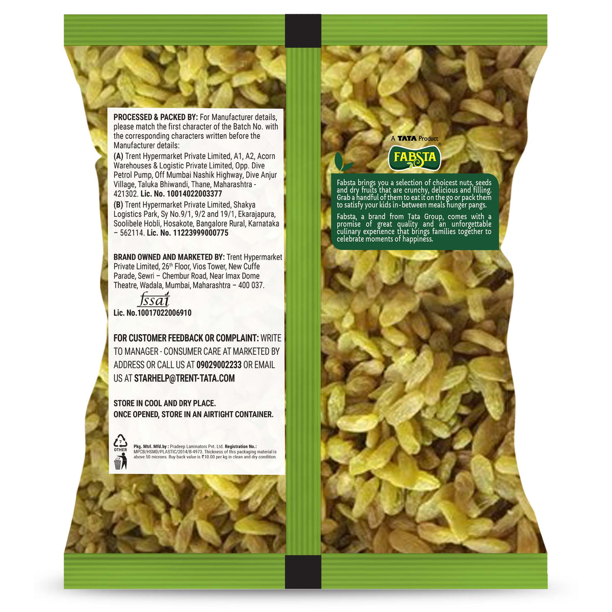 Fabsta Sandukhani Raisin 200 g