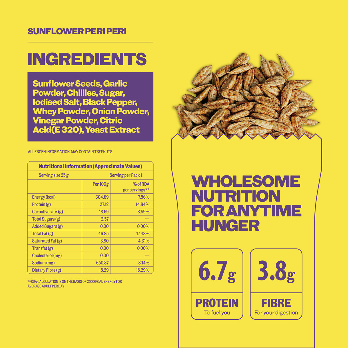 Bolas Peri Peri Sunflower Seeds 25 g