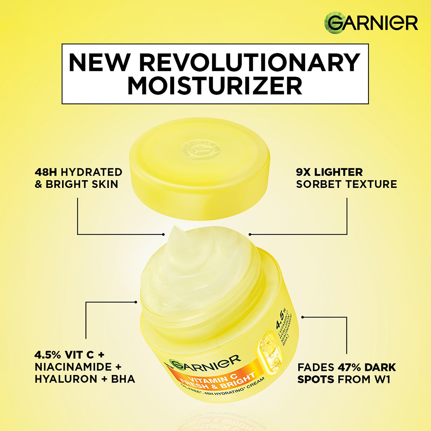 Garnier Cream Fresh Bright Vitamin C 45 ml