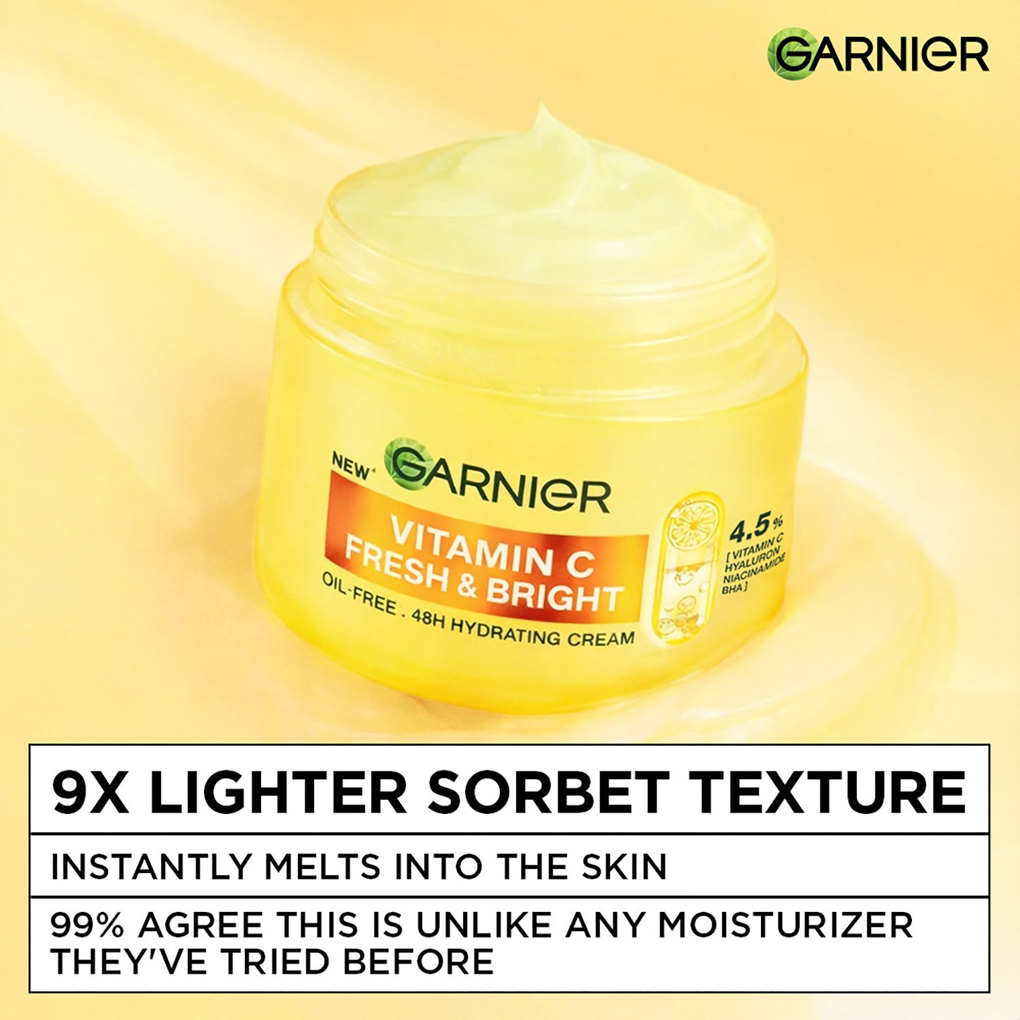 Garnier Cream Fresh Bright Vitamin C 45 ml