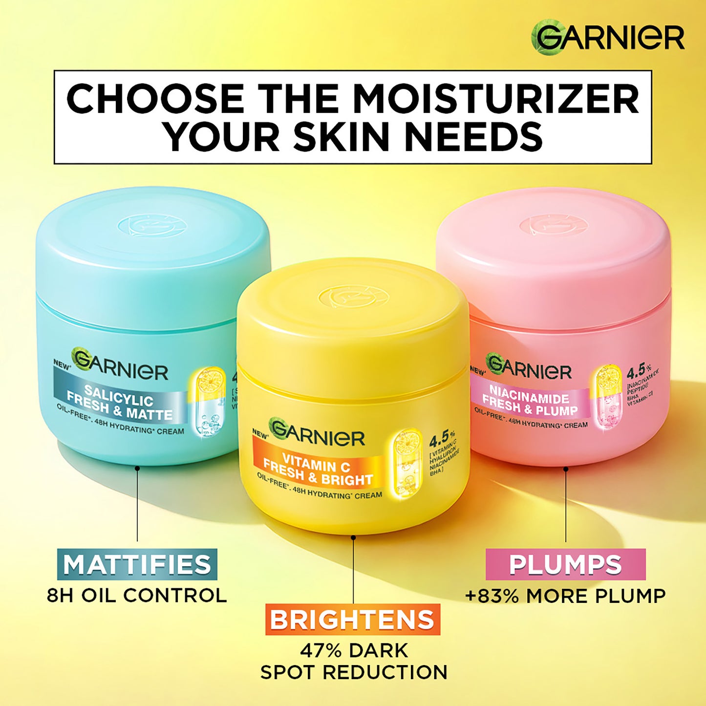 Garnier Cream Fresh Bright Vitamin C 45 ml