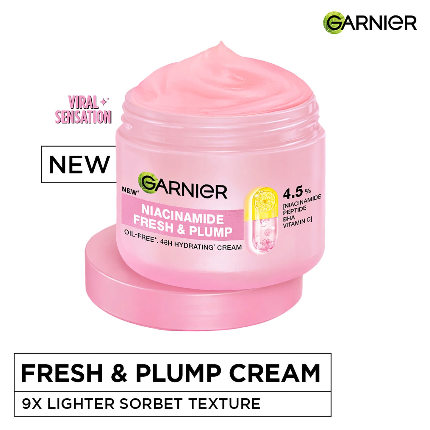 Garnier Cream Fresh Plump Niacinamide 45 ml