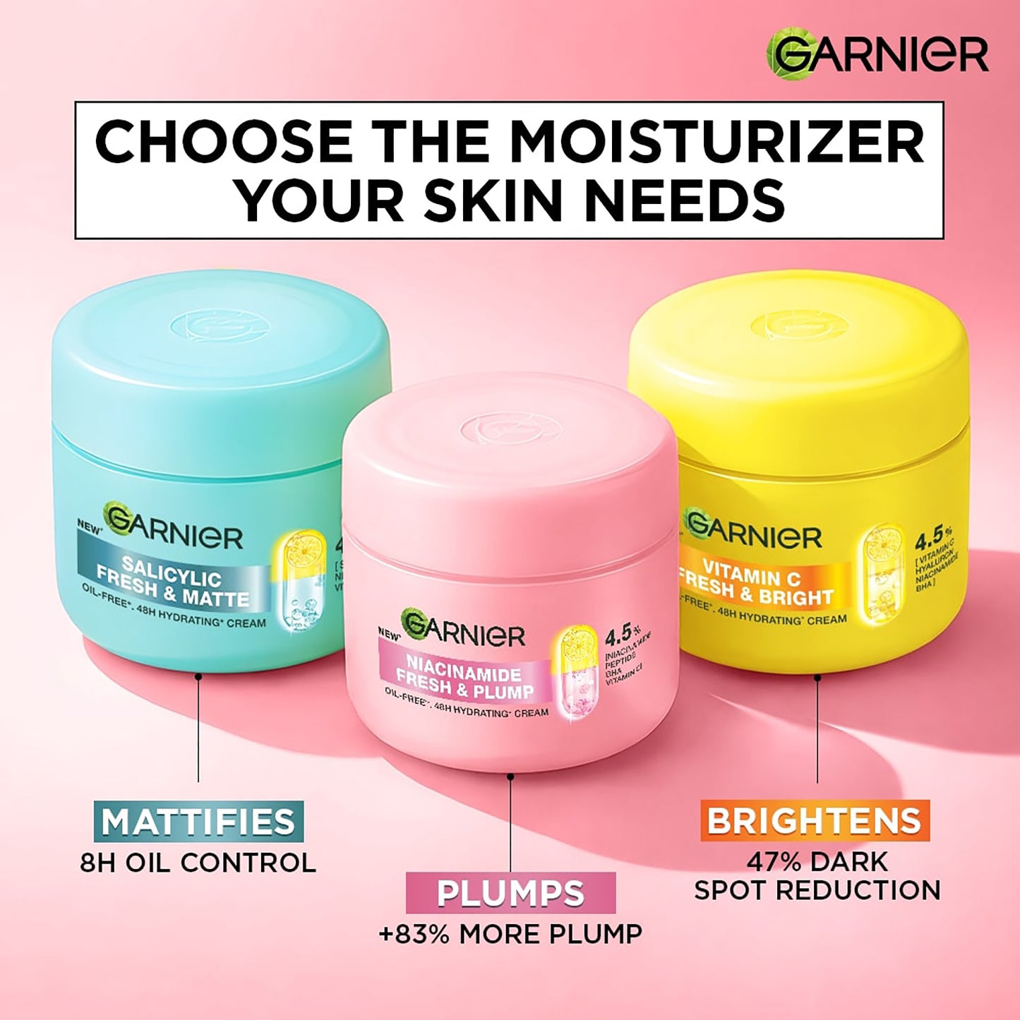Garnier Cream Fresh Plump Niacinamide 45 ml
