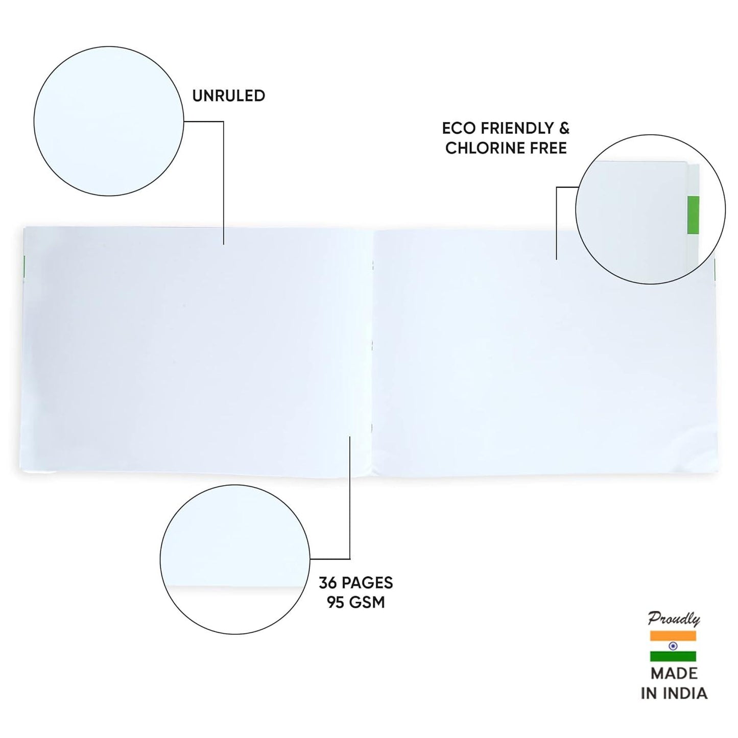Doms Drawing Book Plain Large 36 Pages 1 pc
