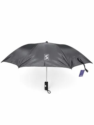 Smartle 24.5 Inch 2 Fold Black Silver Umbrella 1 Pc