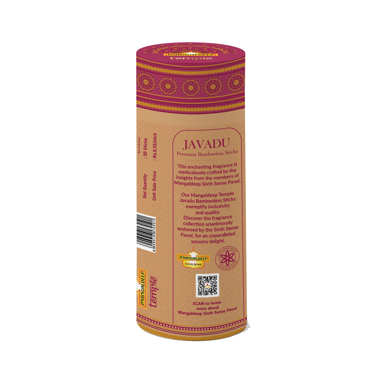 Mangaldeep Temple Premium Bambooless Dhoop Sticks Javadu Ceramic Stand Inside with Essential Oils 28 Sticks