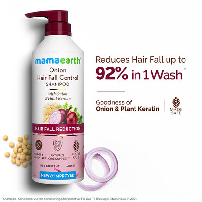 Mama Earth Onion Hair fall Control Shampoo 600 ml
