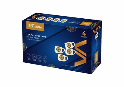 Smartle Crown Tea/Coffee Cups 150 ml Set of 4