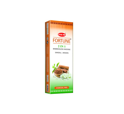 Hem Fortune 2in1 Bambooless Incense Agarbatti 70 g