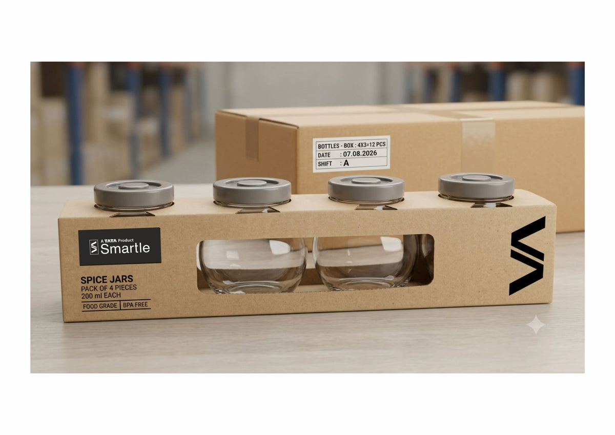 Smartle Spice Jar 200 ml Set Of 4