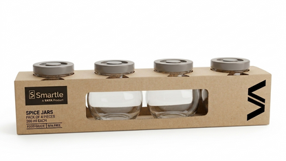 Smartle Spice Jar 200 ml Set Of 4