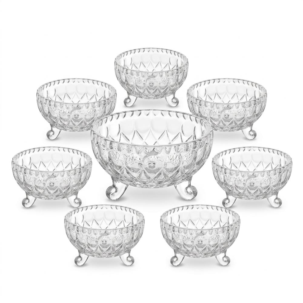 Smartle Glass Pudding Bowl Set Of 7 Pcs