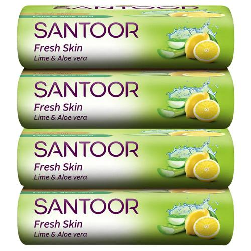 Santoor Aloe Fresh Soap Combi 4X125 Gm