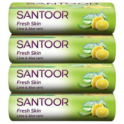 Santoor Aloe Fresh Soap Combi 4X125 Gm